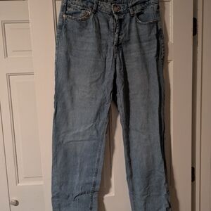wild fable Light Blue High-Rise Straight Jeans